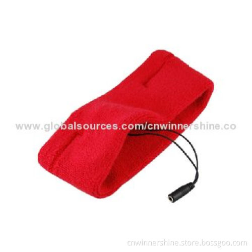 Fashionable sports built in stereo headphones with detachable cord headbands